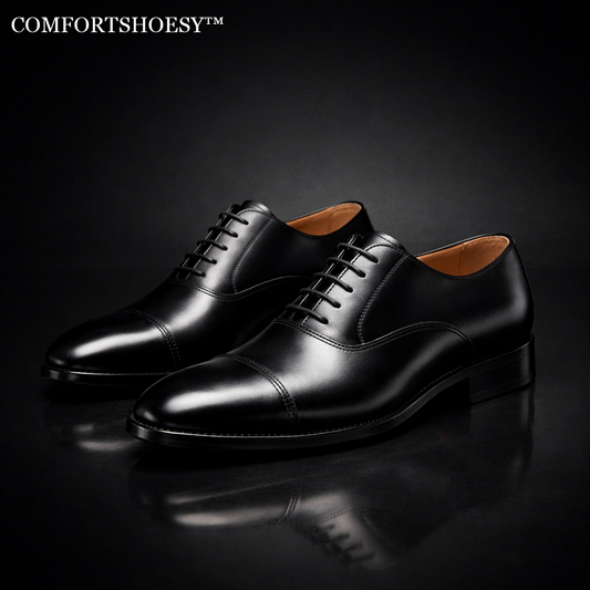 Comfortshoesy™ | Premium Cap-Toe Dress Shoes